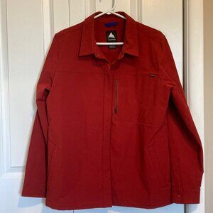#163 Men's Burton Snap Front Deep Brick Jacket, Size Large